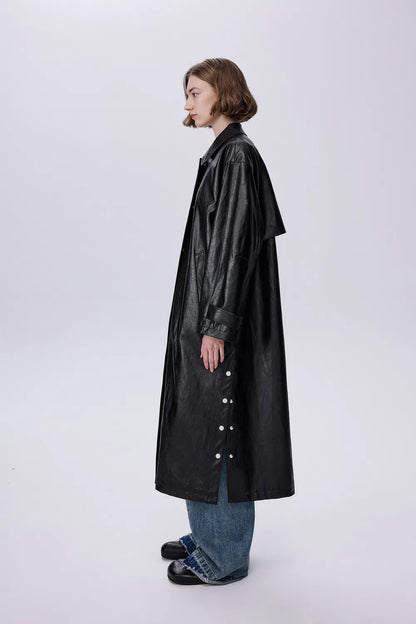 Blanca Trench Coat in Eco Leather