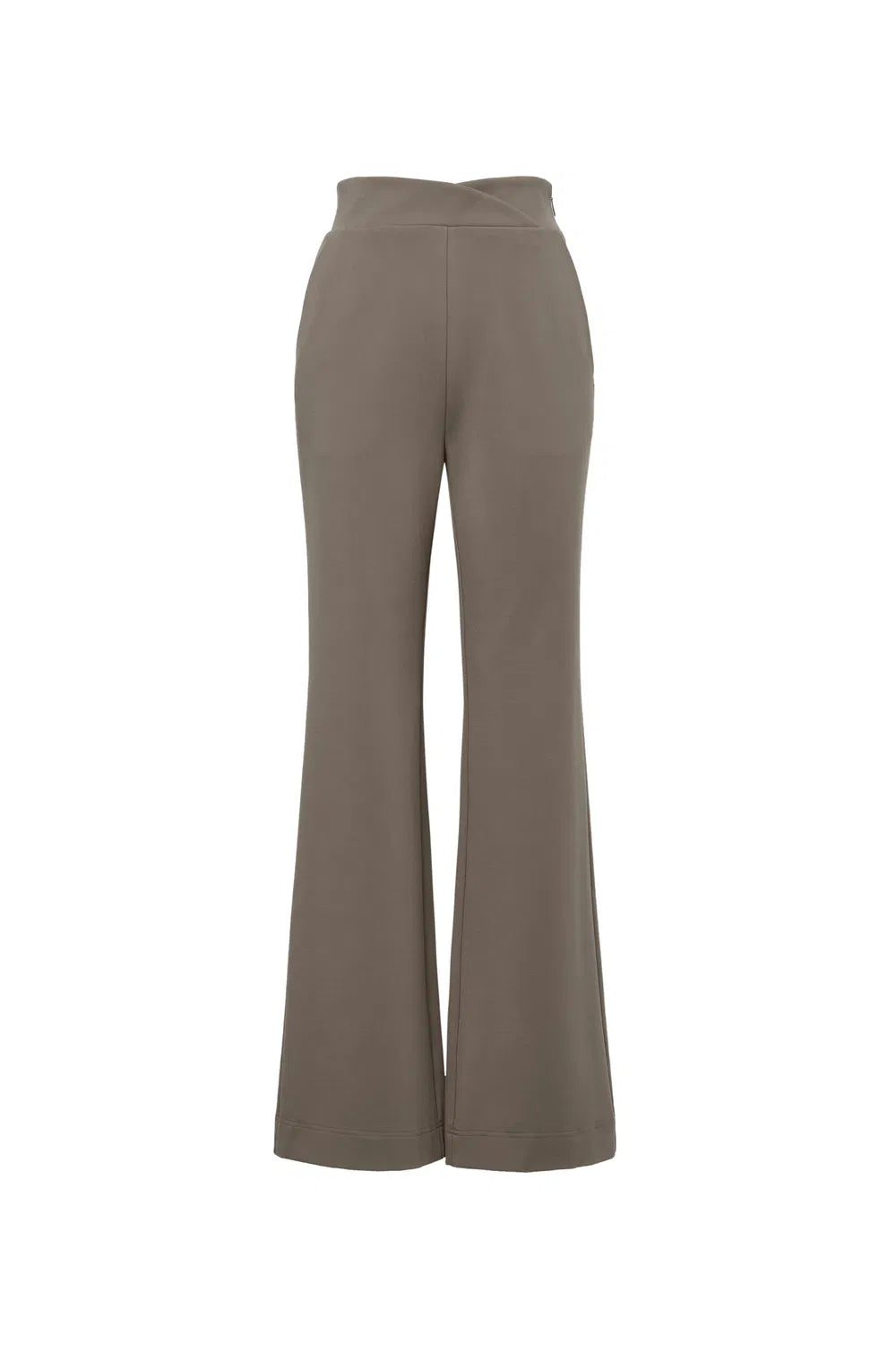 Heather High-Waisted Trousers in High-Stretch Knit