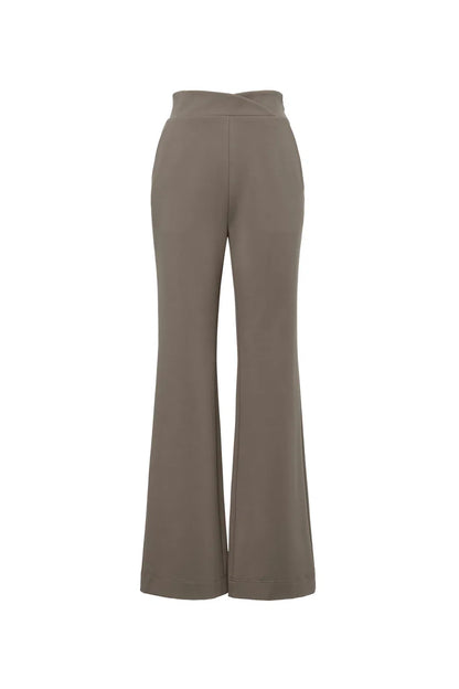 Heather High-Waisted Trousers in High-Stretch Knit