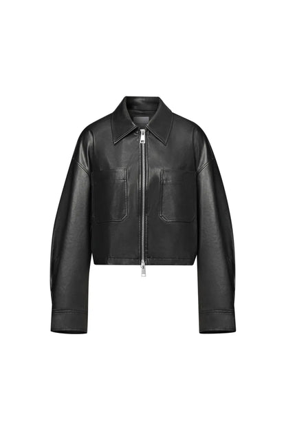 Coddenham Short Jacket in Faux Leather