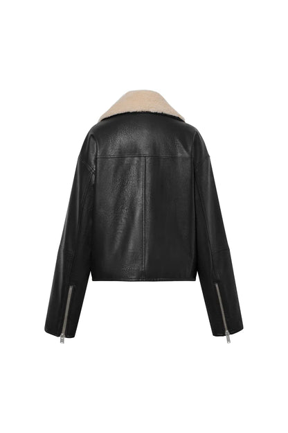 Melford Biker Jacket in Vegan Leather