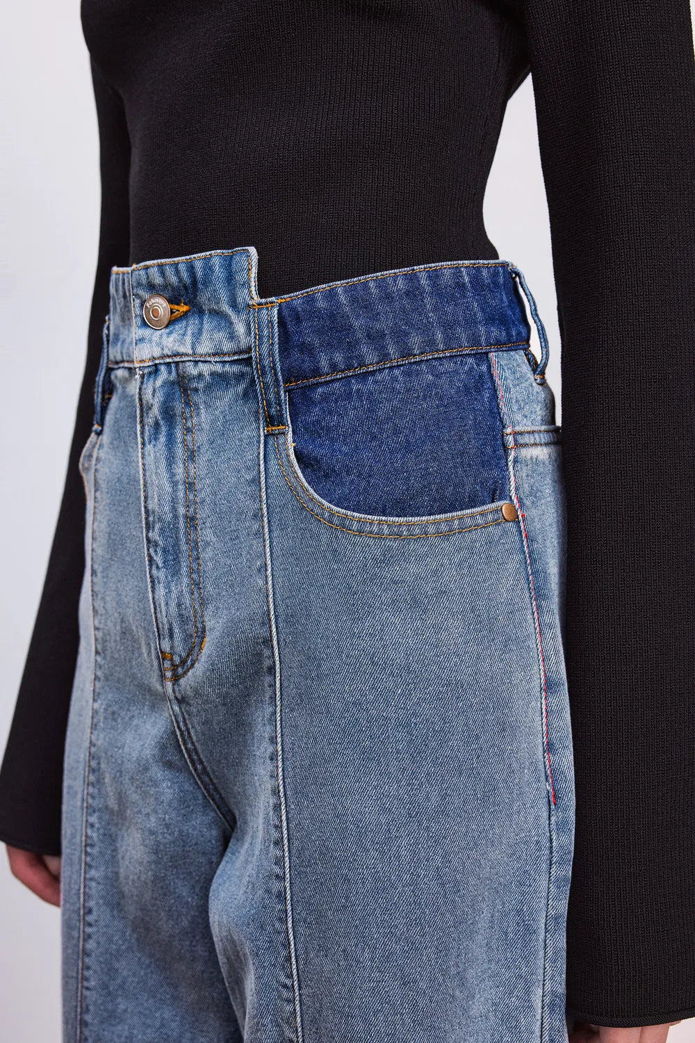 Marley Colored Pocket Jeans in Cotton Denim