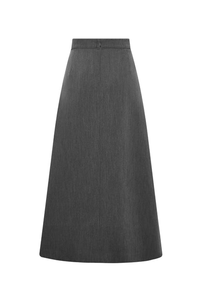 Milla Asymmetrical Skirt in Wrinkle-Resistant Fabric