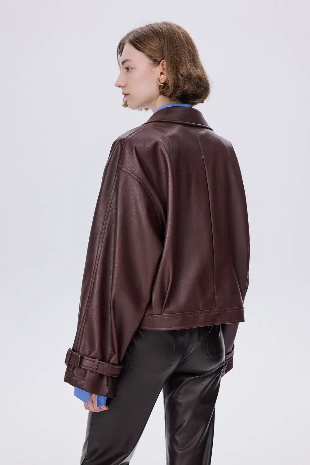 Fred Short Jacket in Eco Leather