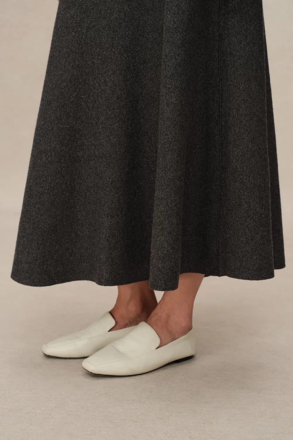 Zephyra Flared Skirt in Merino Wool Knit