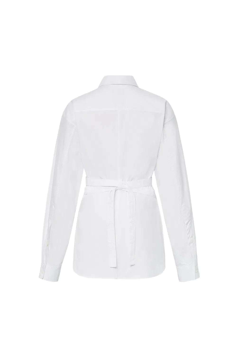 Estelle Cinched Waist Shirt in Cotton Poplin