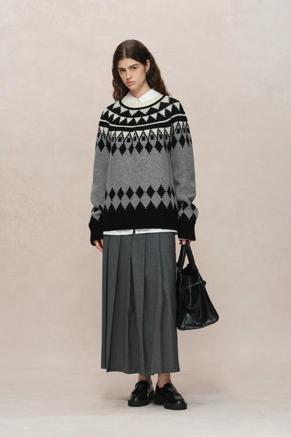 Delphine Fair Isle Knit Sweater