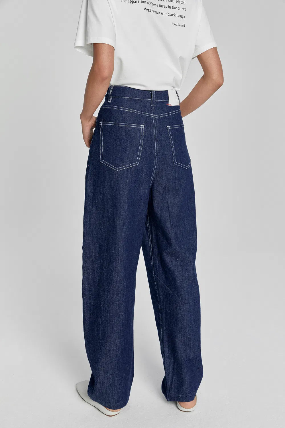 Classiq High-Waisted Denim Jeans in Cotton Blend