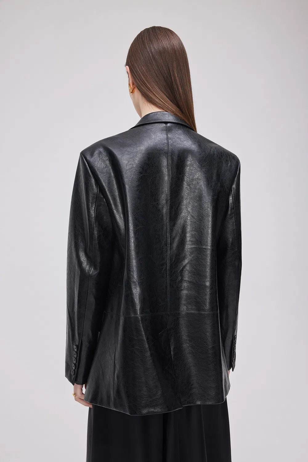 Drake Jacket in Waxed Faux Leather