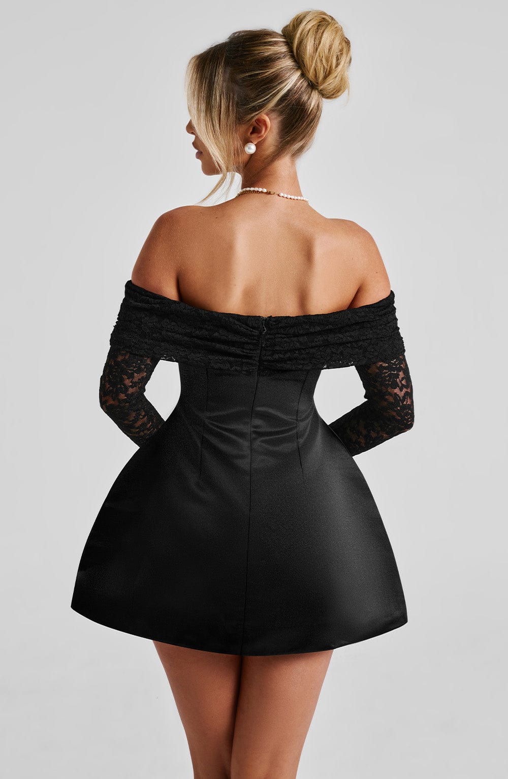 Alevna Georgianna Mini Elbise - Siyah