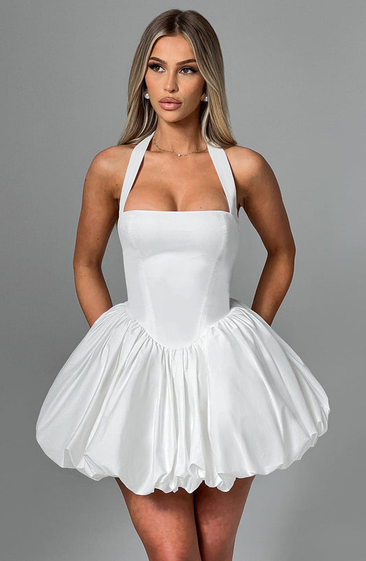 Alevna Maricia Mini Elbise - Fildişi
