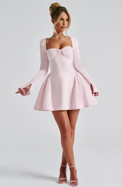 Alevna™ Megan Mini Elbise - Allık
