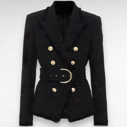 Alevna™ Molly Kuşaklı Slim Fit Blazer