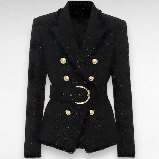 Alevna™ Molly Kuşaklı Slim Fit Blazer