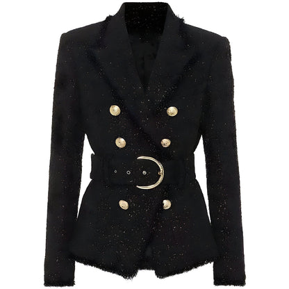 Alevna™ Molly Kuşaklı Slim Fit Blazer
